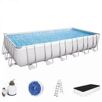 Bestway 56475 BW Каркасный бассейн Power Steel 732х366х132см, 30045л, песч.фил.-нас. 5678л/ч, лестн., тент, попл.-доз Bestway 56475 BW Каркасный бассейн Power Steel 732х366х132см, 30045л, песч.фил.-нас. 5678л/ч, лестн., тент, попл.-доз