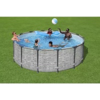 Bestway 5619D BW Каркасный бассейн Steel Pro MAX 427х122см, 15232л, фил.-насос 3028л/ч, лестница, тент Bestway 5619D BW Каркасный бассейн Steel Pro MAX 427х122см, 15232л, фил.-насос 3028л/ч, лестница, тент