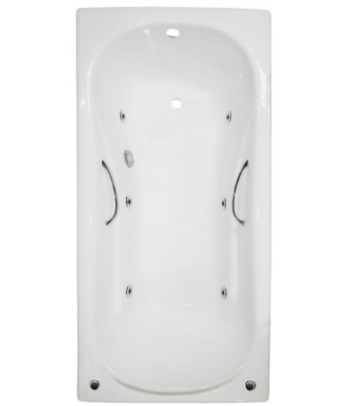 Ванна Aqualux Flora (Artex Gaiti) 180x80 с гидромассажем