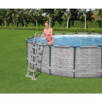 Bestway 5619D BW Каркасный бассейн Steel Pro MAX 427х122см, 15232л, фил.-насос 3028л/ч, лестница, тент Bestway 5619D BW Каркасный бассейн Steel Pro MAX 427х122см, 15232л, фил.-насос 3028л/ч, лестница, тент