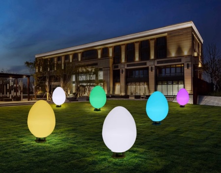 Светильник Яйцо 54х95 питание от АКБ, RGB