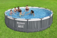 Bestway 561GD BW Каркасный бассейн Steel Pro Max 457x107 см, 14970 л, фил.-нас. 3028 л\ч, лестн, тент, подсветка Bestway 561GD BW Каркасный бассейн Steel Pro Max 457x107 см, 14970 л, фил.-нас. 3028 л\ч, лестн, тент, подсветка