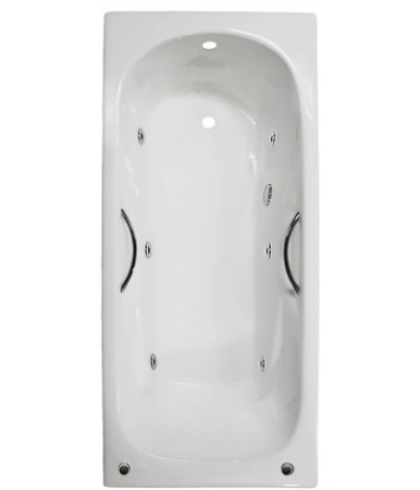 Ванна Aqualux Anatomic (Artex Mali) 180x80 с гидромассажем